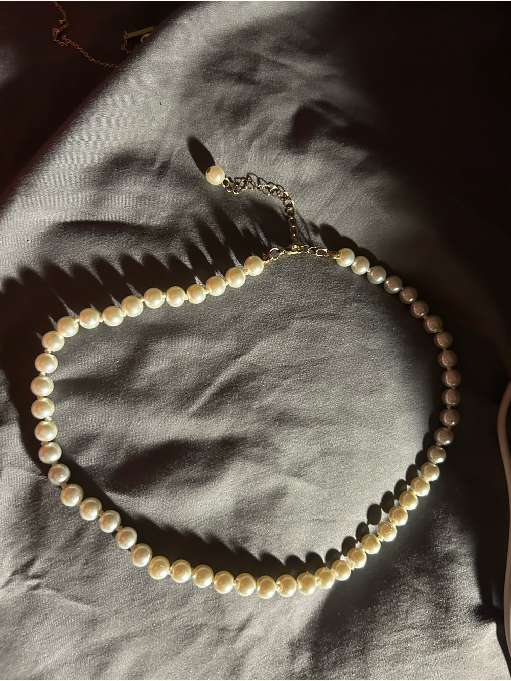 Classic Pearl Choker Necklace - Unbranded